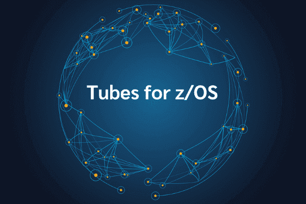 product name on an abstract blue and yellow background