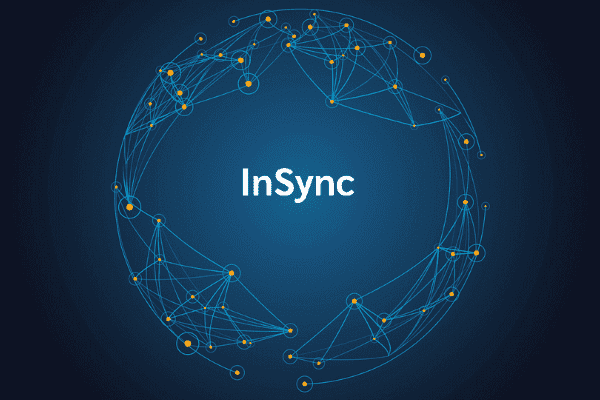 product name on an abstract blue and yellow background