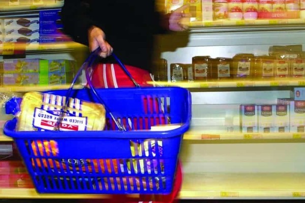shopper carrying a basket