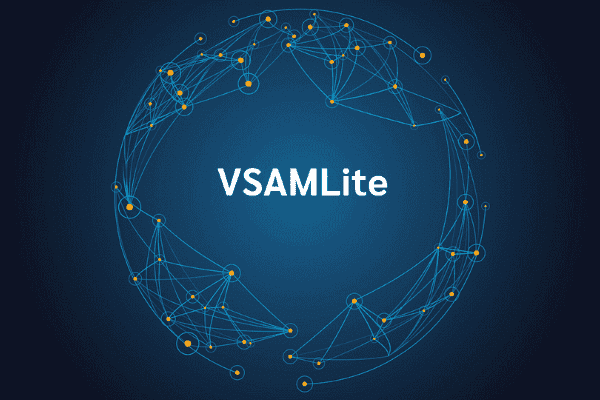 product name on an abstract blue and yellow background