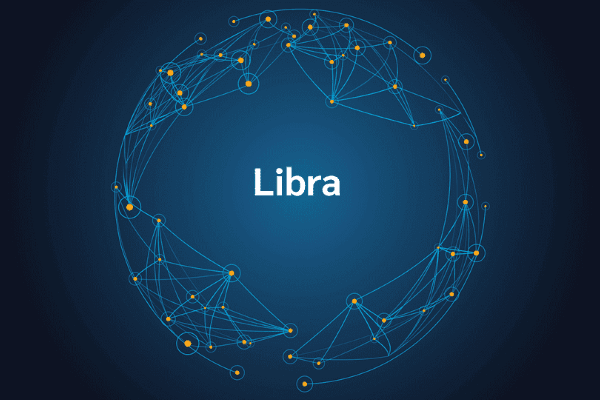 product name on an abstract blue and yellow background