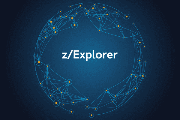 product name on an abstract blue and yellow background