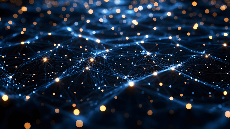 Abstract digital network image