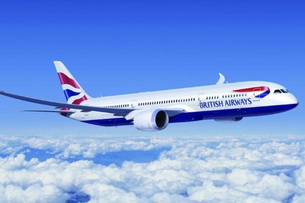 British Airways branded aeroplane