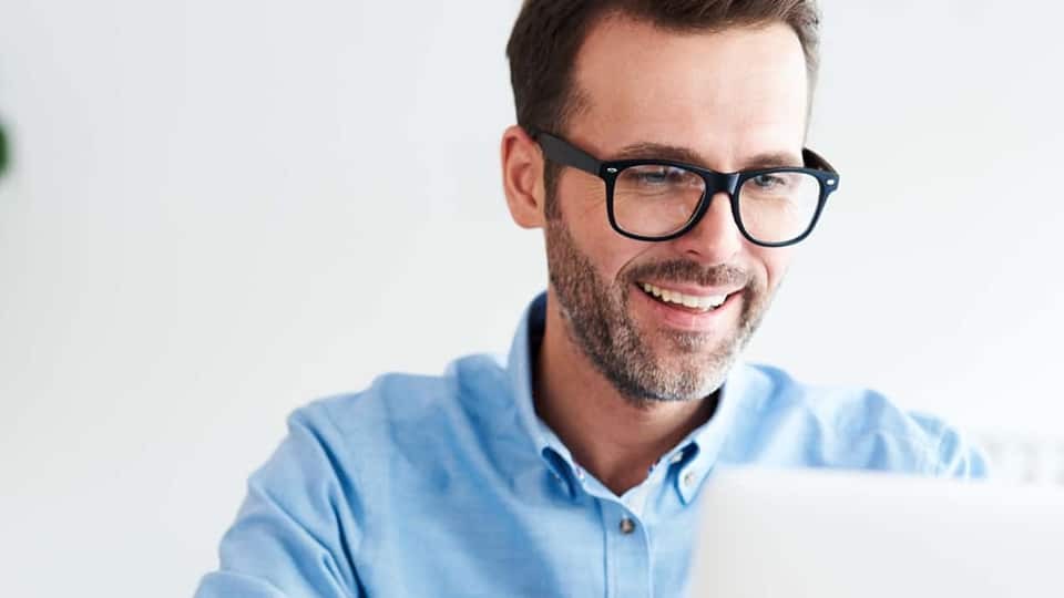 man on laptop