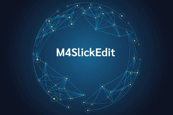 product name on an abstract blue and yellow background